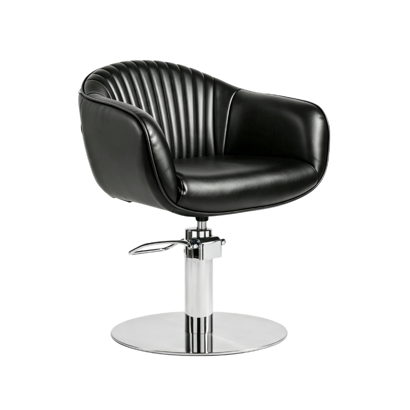 Apollo Styling Chair (Flat Base) Black