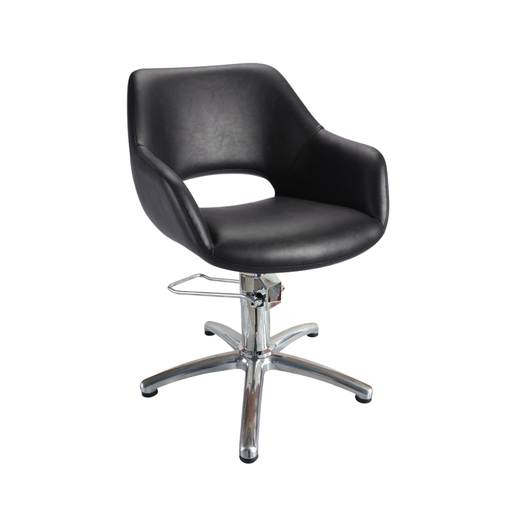 Bridget Styling Chair (5 Star Base) BLACK