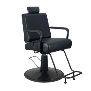 Cyrus Brow Reclining Styling Chair - Black