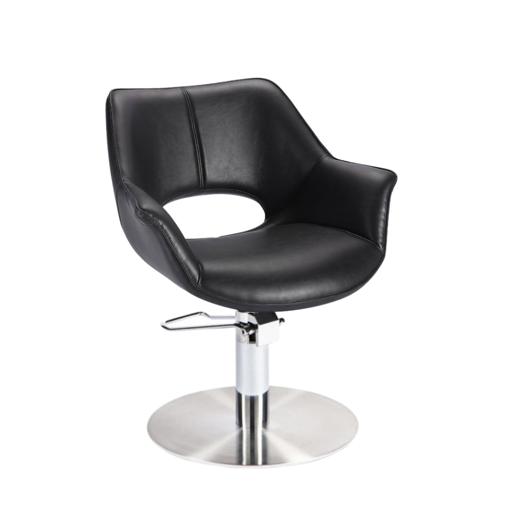 Leesa Styling Chair (Flat Base) BLACK