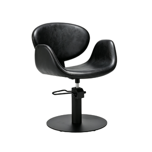 Mila Styling Chair (Flat Base) BLACK