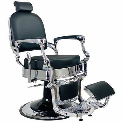 Chrome Frame - Black Upholstery